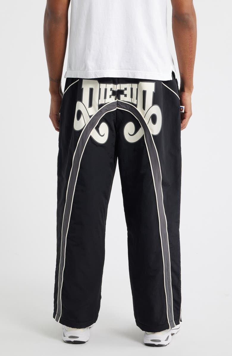 DIET STARTS MONDAY Reverso Nylon Pants, Alternate, color, Black/Grey