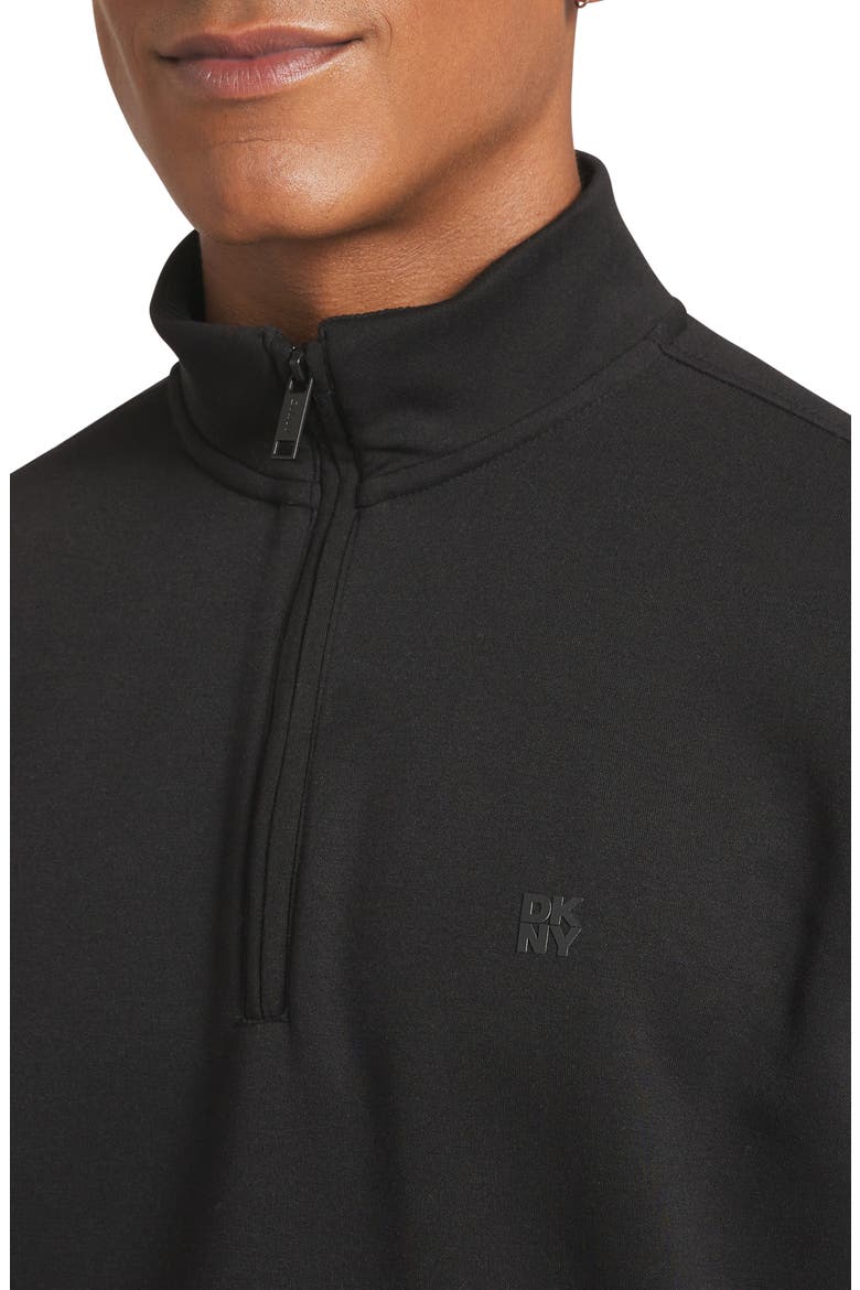 Noah Quarter Zip Sweater, Alternate, color, BLACK