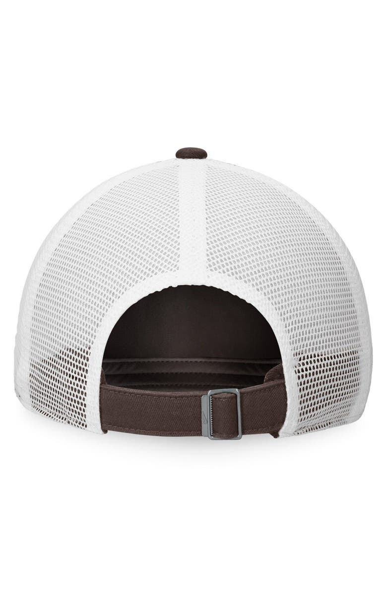Nike Men's Nike Brown/White San Diego Padres Heritage86 Lightweight Unstructured Adjustable Trucker Hat, Alternate, color, 