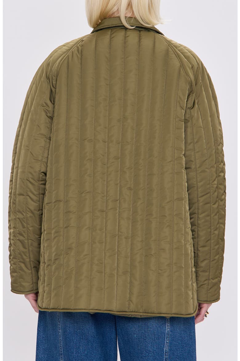 Sawyer Channel Quilted Jacket, Alternate, color, OLIVE