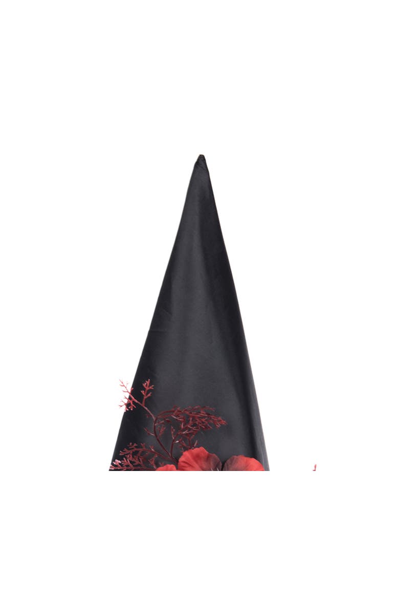 Witch and Skull Costume Hat, Alternate, color, White