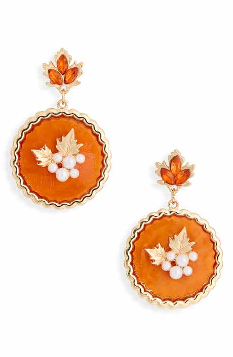 Pumpkin Pie Drop Earrings