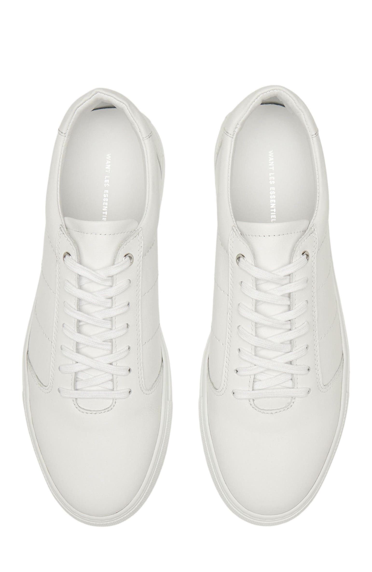 Want Les Essentiels Lennon 2.0 Smooth Leather Low Sneaker, Alternate, color, White
