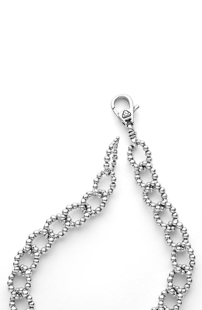 LAGOS Caviar Spark Diamond Bracelet, Alternate, color, Silver Diamond