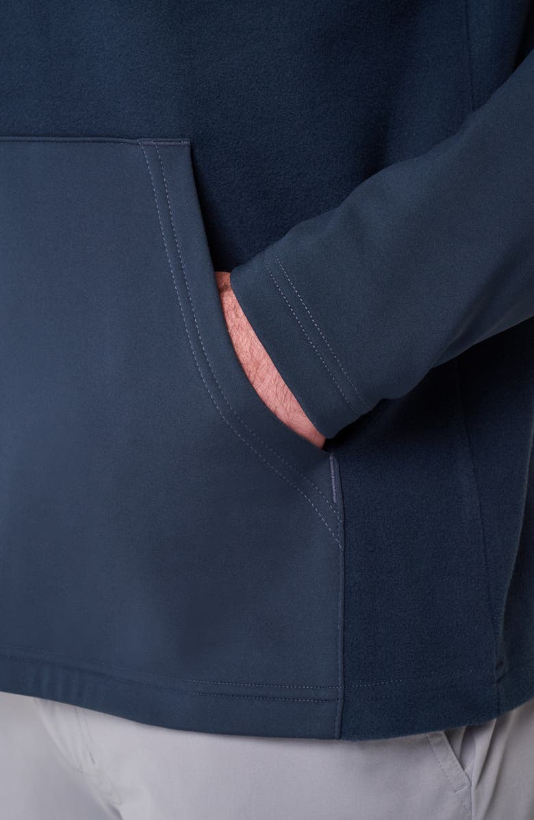 TravisMathew Polar Seas Quarter Zip Pullover, Alternate, color, Total Eclipse