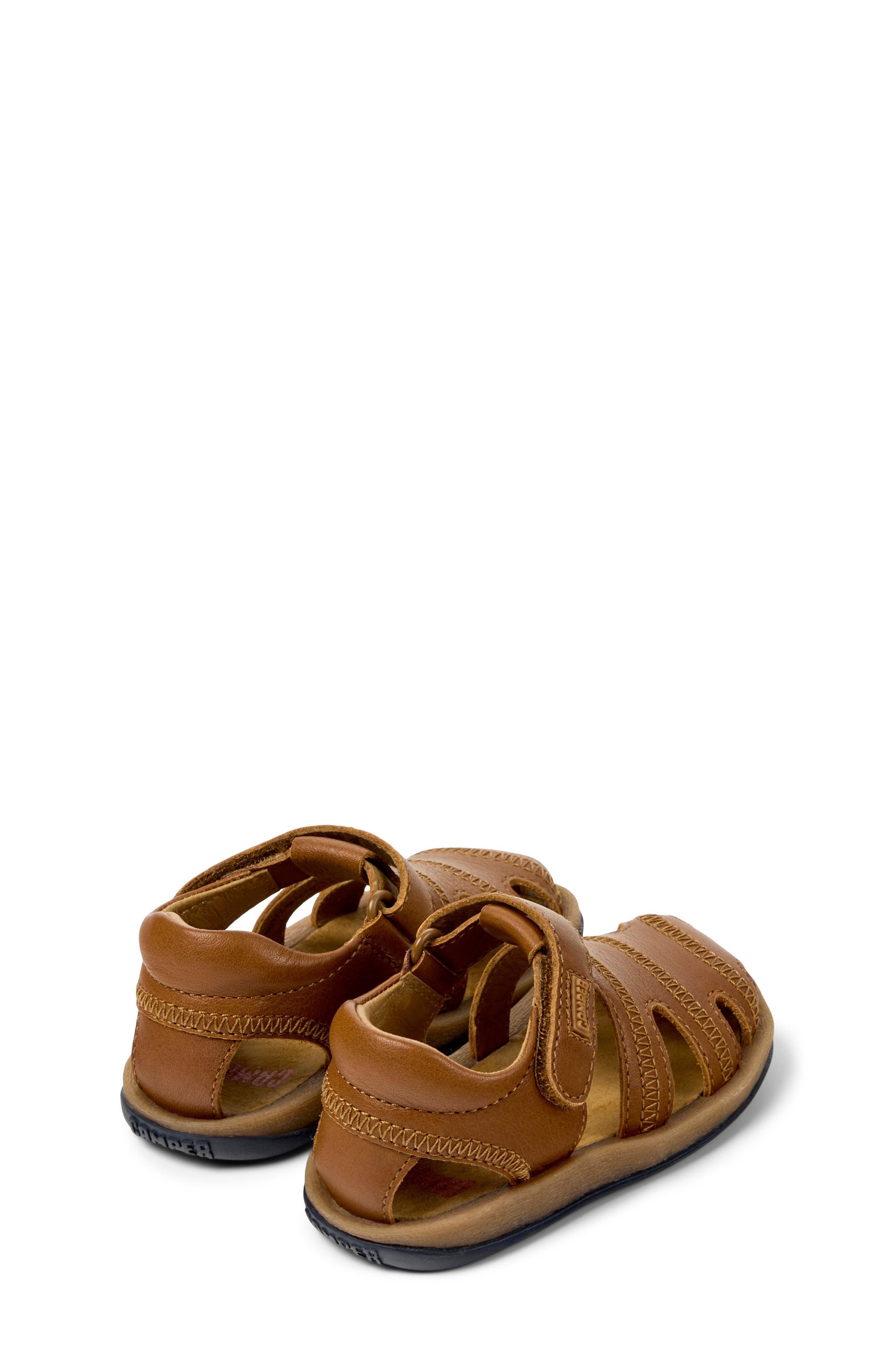 Camper Kids' Bicho Fisherman Sandal, Alternate, color, Medium Brown