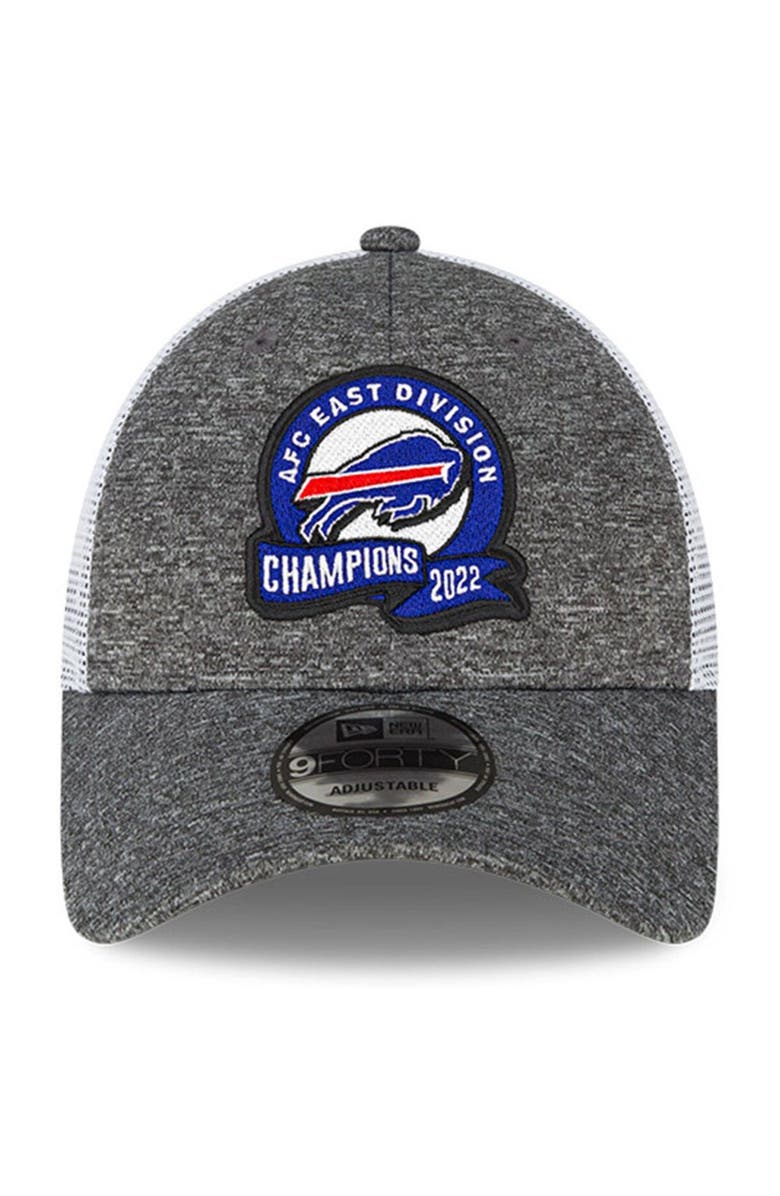New Era Men's New Era Heather Gray Buffalo Bills 2022 AFC East Division Champions Locker Room 9FORTY Adjustable Hat, Alternate, color, 