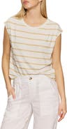 Sanctuary Pleated Stripe Muscle Tee