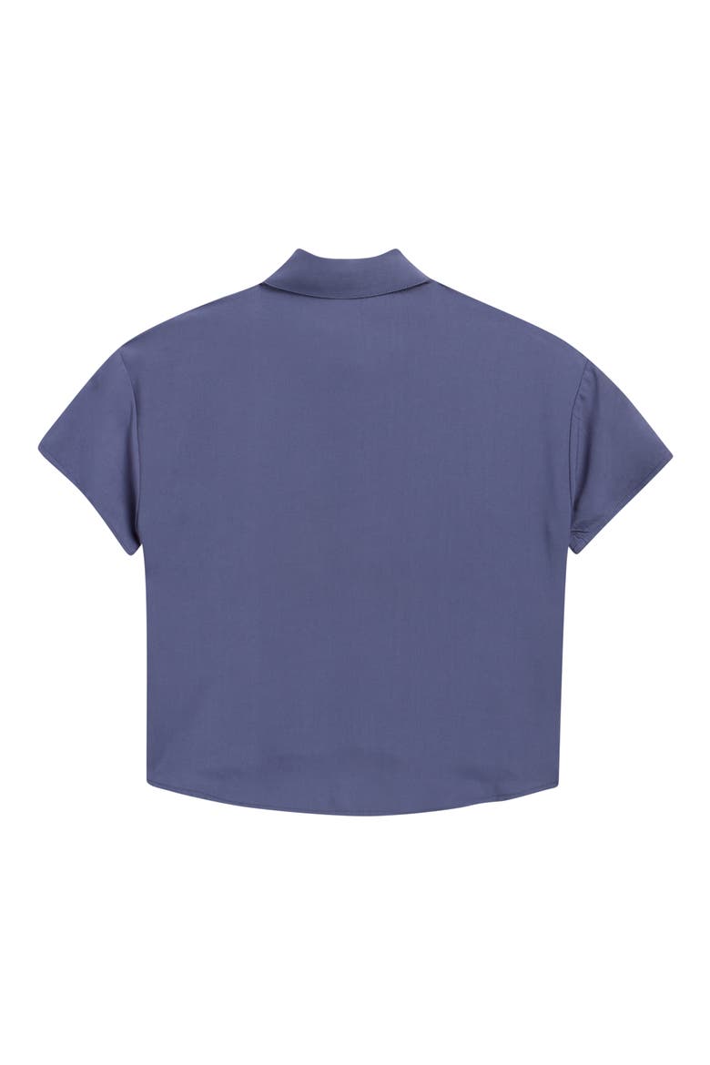 Kids' Button-Up Camp Shirt, Alternate, color, BLUE