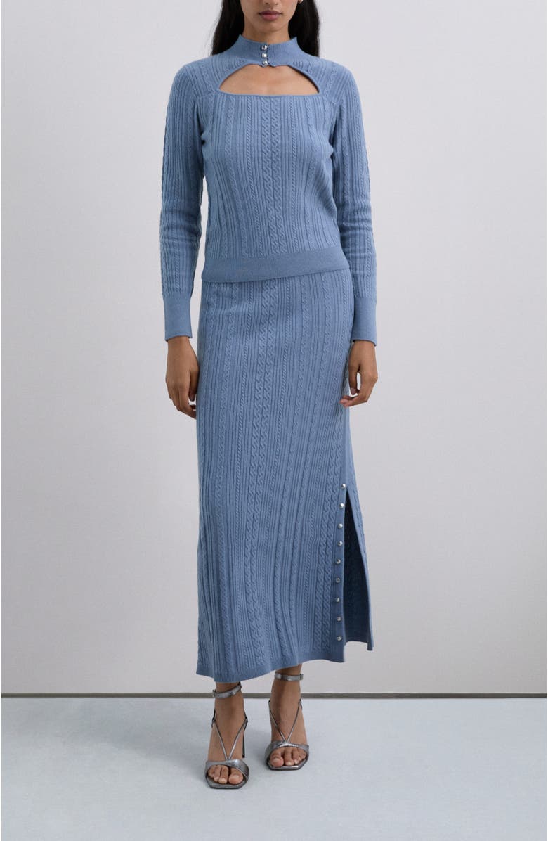 Scalpers Butbraidopenset Jumper, Alternate, color, Lightblue