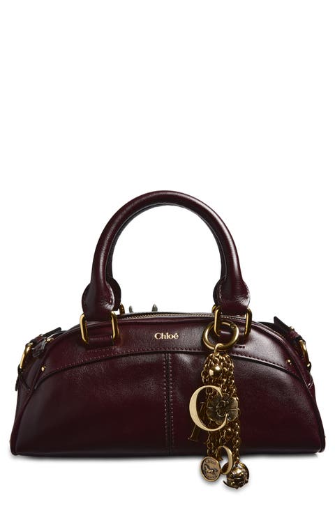 Bowling Leather Handheld Bag