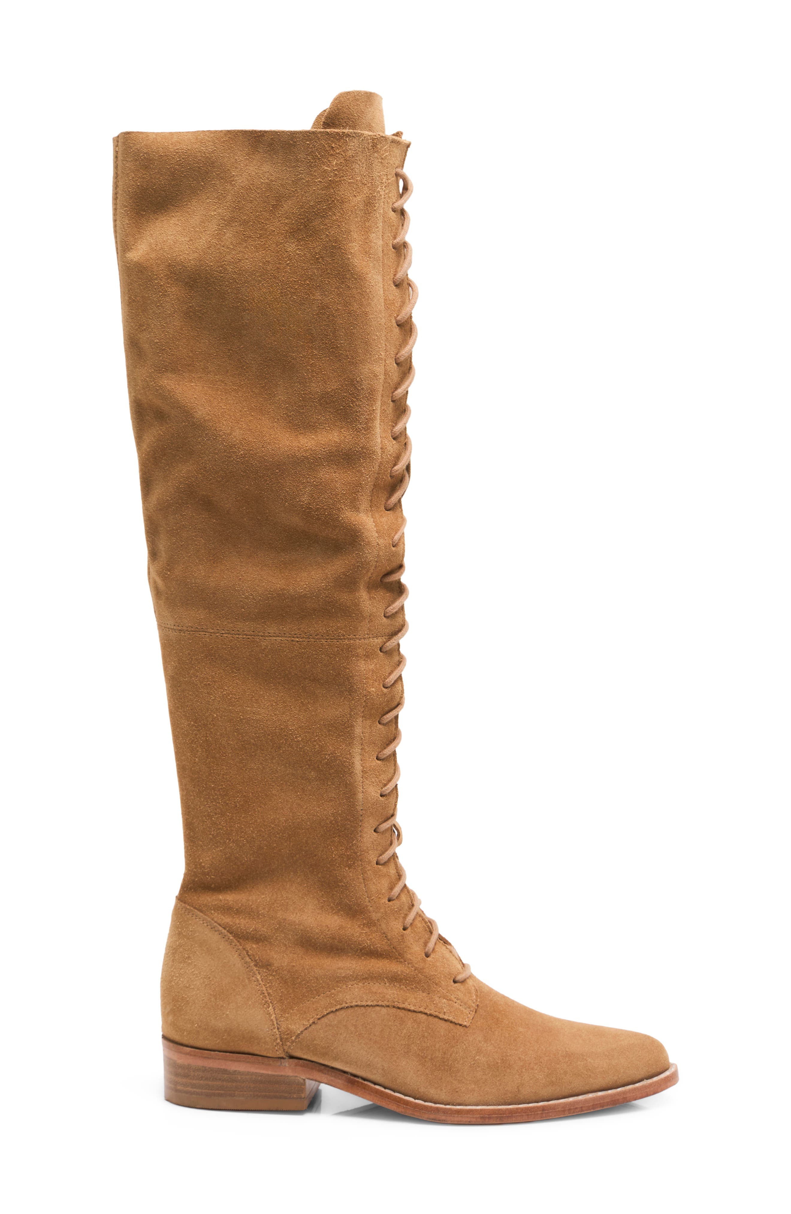 Davey Over the Knee Boot, Alternate, color, CAMEL SUEDE