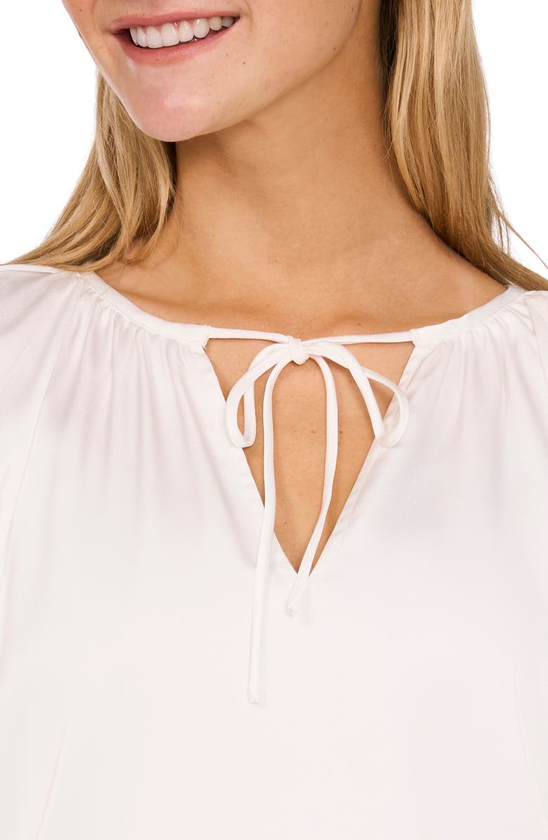 CeCe Satin Peasant Top, Alternate, color, 