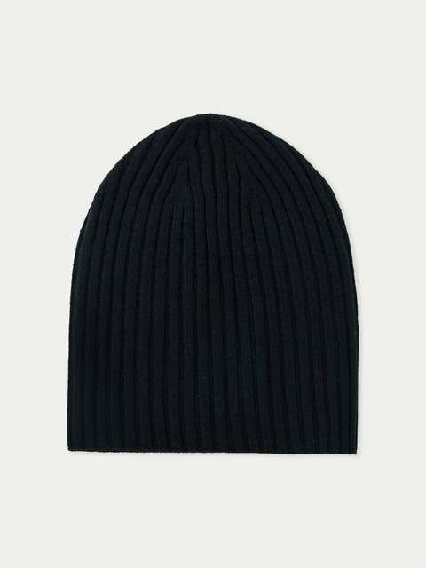 Cashmere Rib Knit Hat