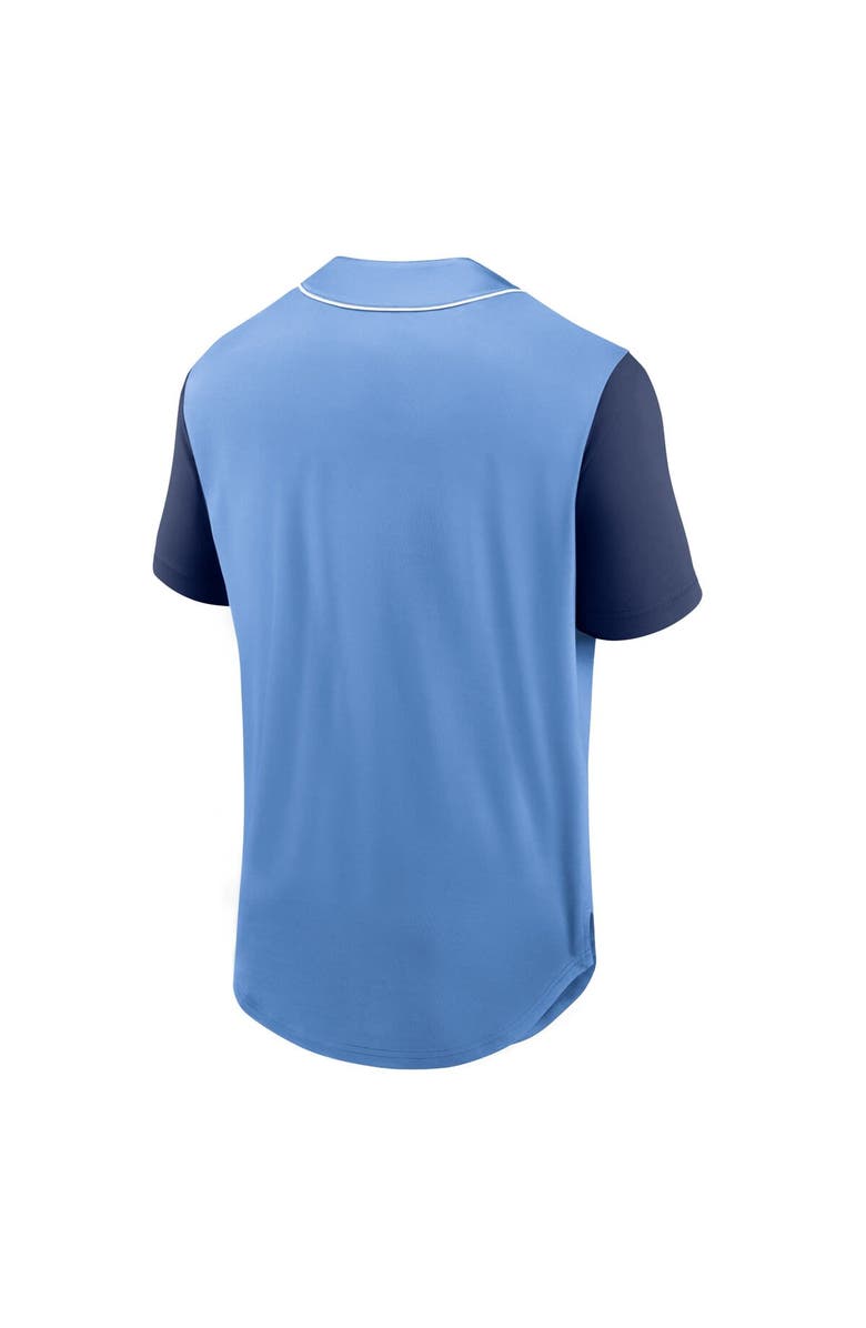 FANATICS Men's Fanatics Branded Light Blue New York City FC Balance Fashion Baseball Jersey, Alternate, color, 