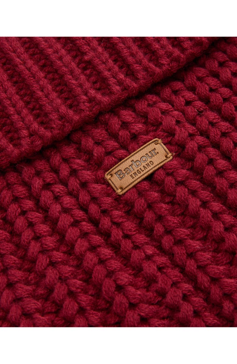 Barbour Saltburn Ribbed Dog Sweater, Alternate, color, Biking Red