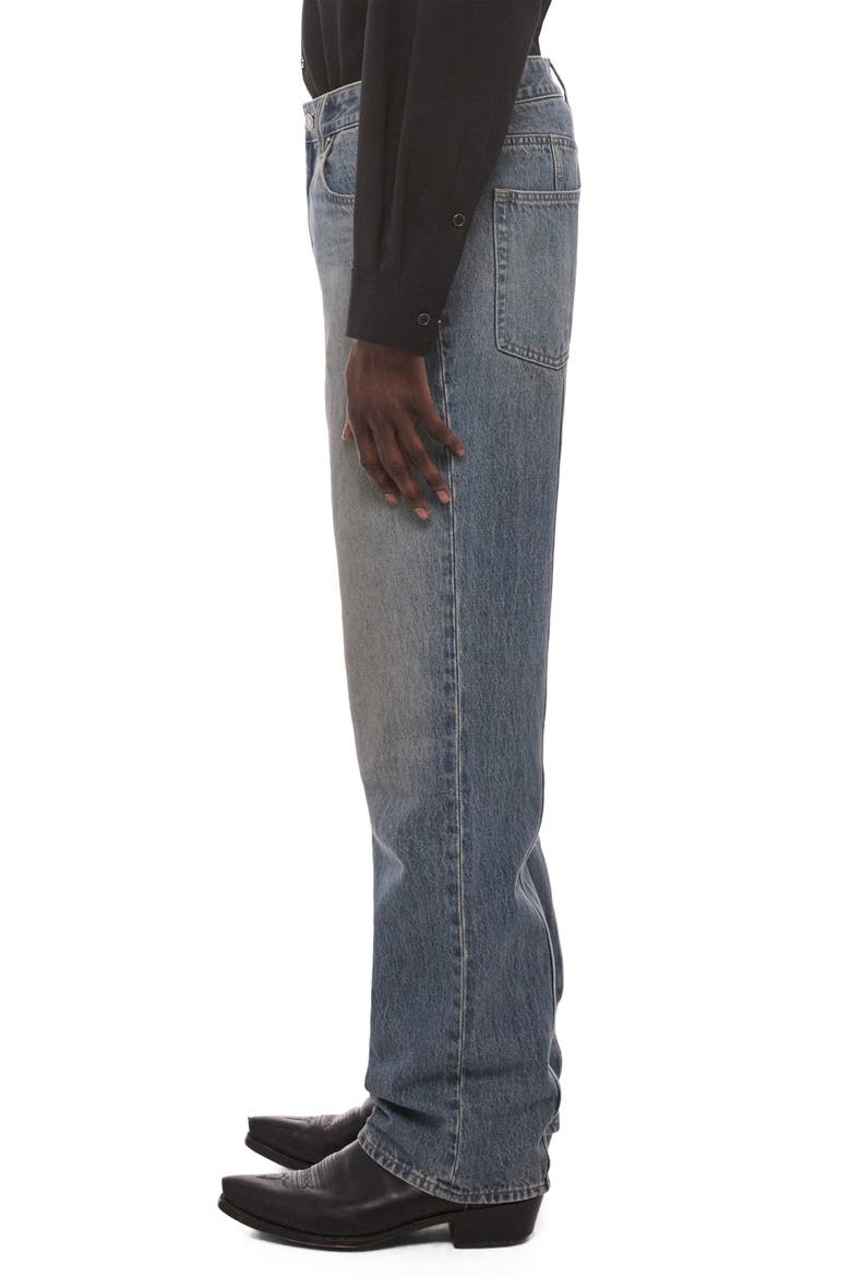 Wardrobe Straight Leg Jeans, Alternate, color, HEAVY TINTED BLUE