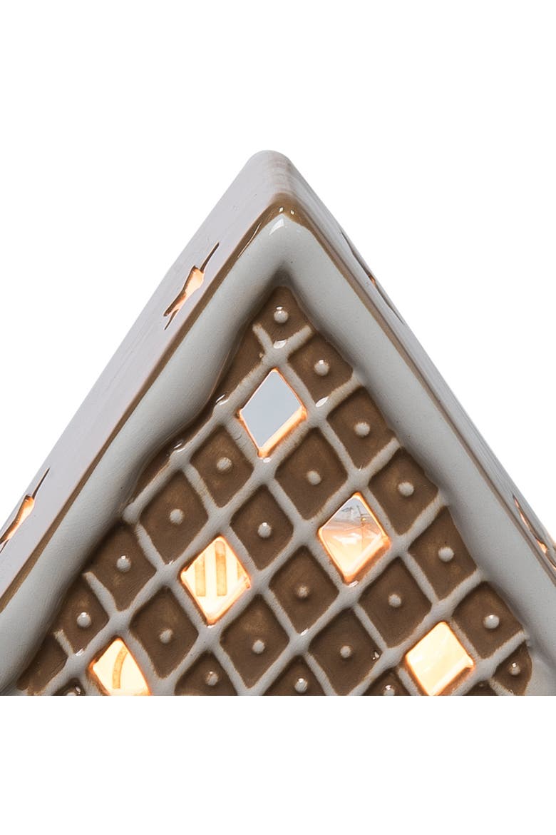 Gingerbread House Nightlight, Alternate, color, Brown