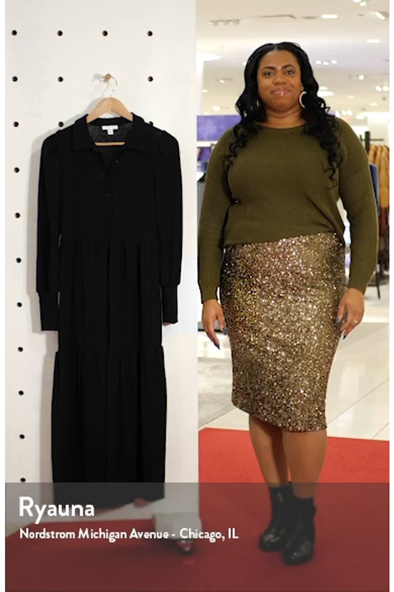 Cardigan Tiered Midi Dress video
