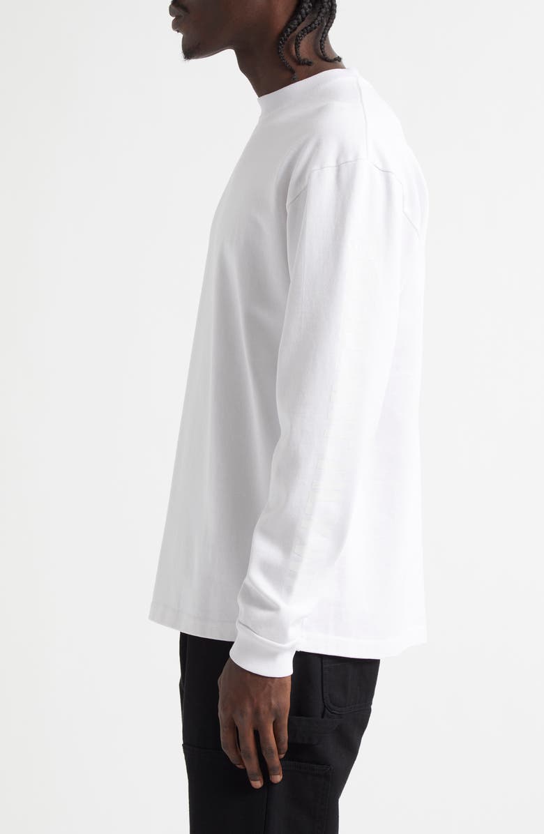 Good Art Hlywd Heavyweight Long Sleeve Crewneck T-Shirt, Alternate, color, Optic White