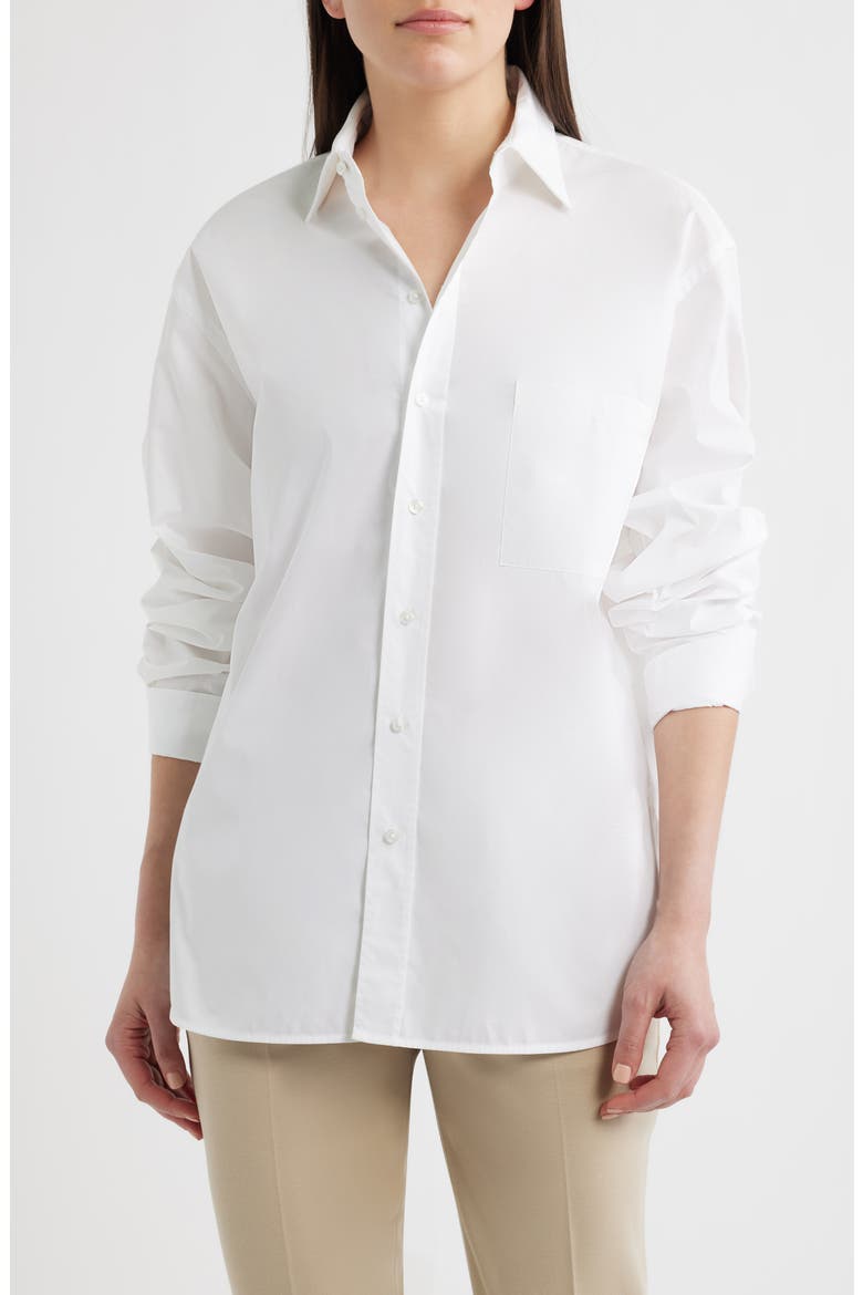 Saturday Button-Up Shirt, Main, color, BRIGHT WHITE
