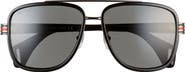 Gucci 58mm Square Aviator Sunglasses