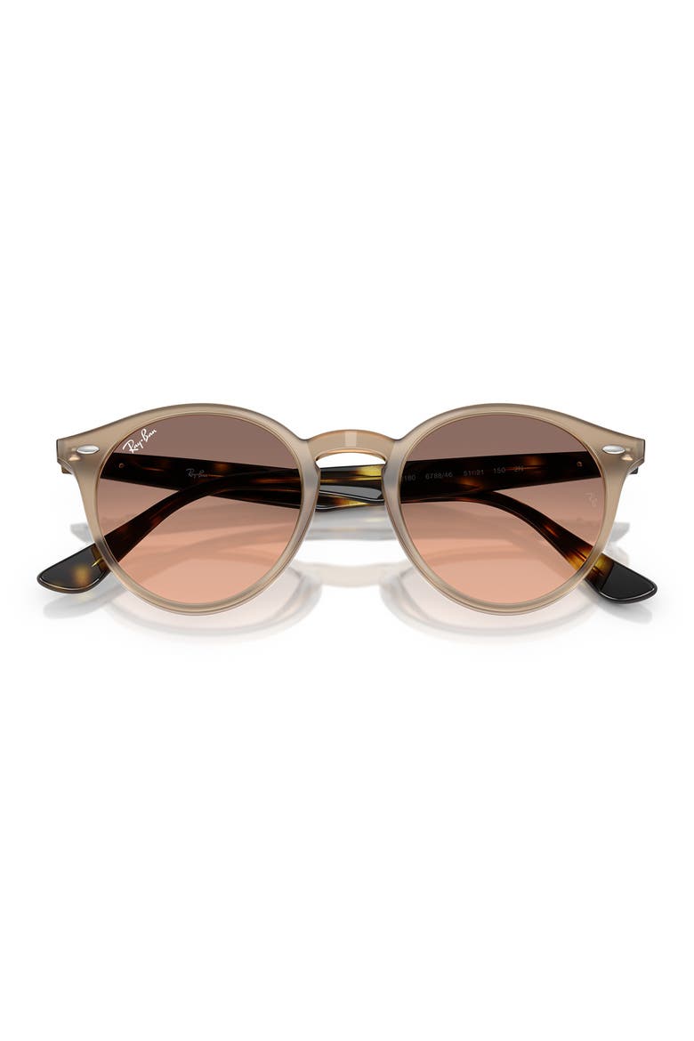 49mm Retro Sunglasses, Main, color, PINK