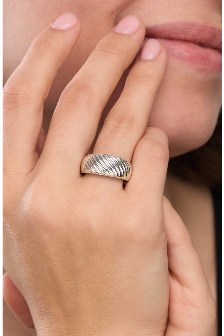 14K Gold Wide Band Ring, Alternate, color, 14K WHITE GOLD