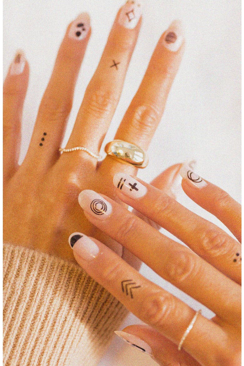 Mod Assorted Temporary Nail & Skin Art Tattoos, Alternate, color, NO COLOR