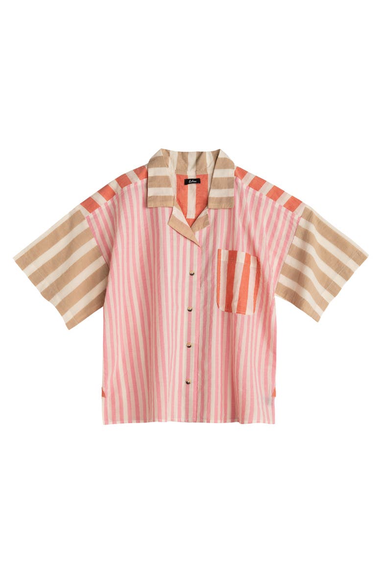 Cassis Camp Shirt, Main, color, Beach Pink