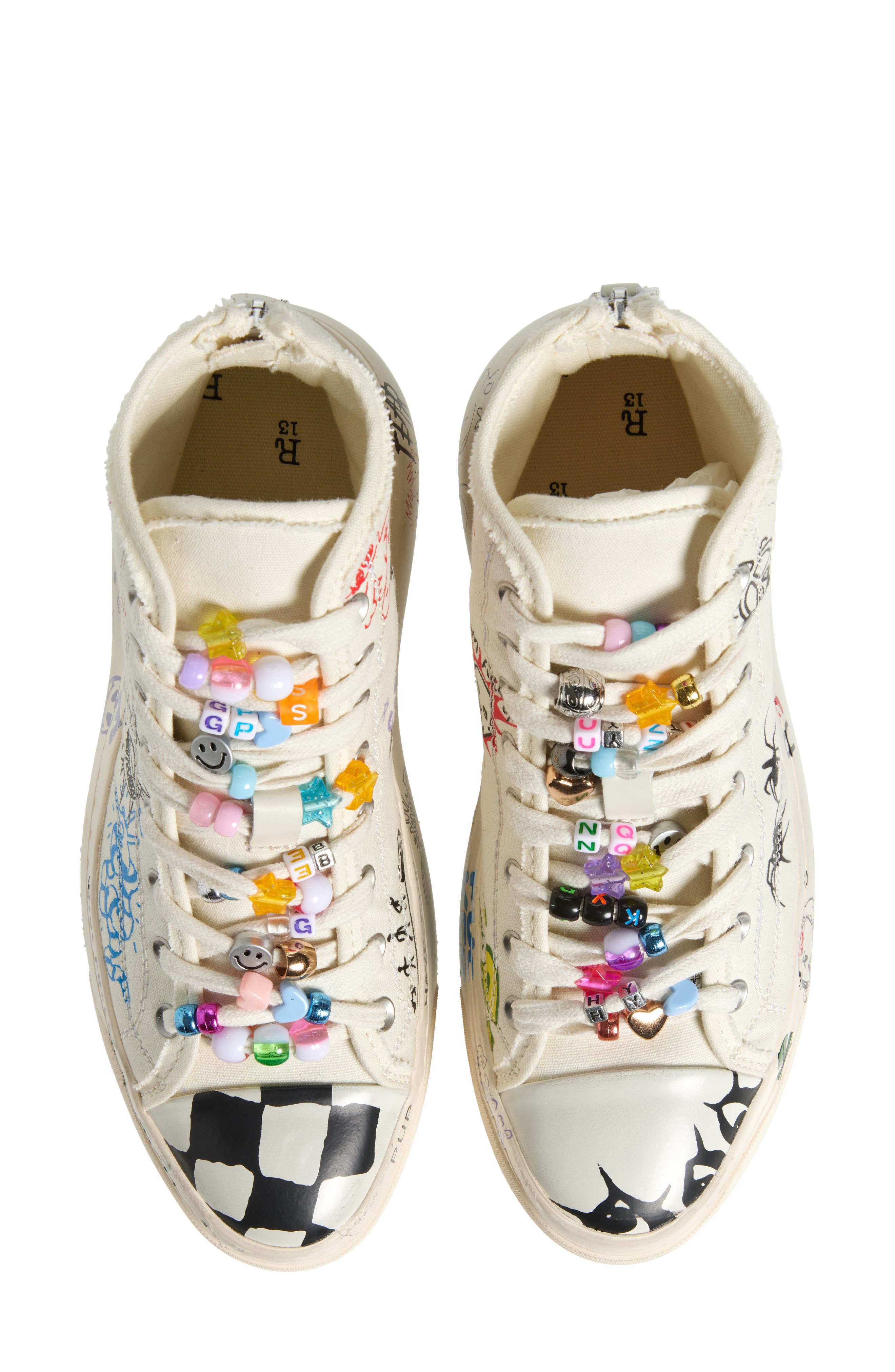 R13 Kurt High Top Platform Sneaker, Alternate, color, 