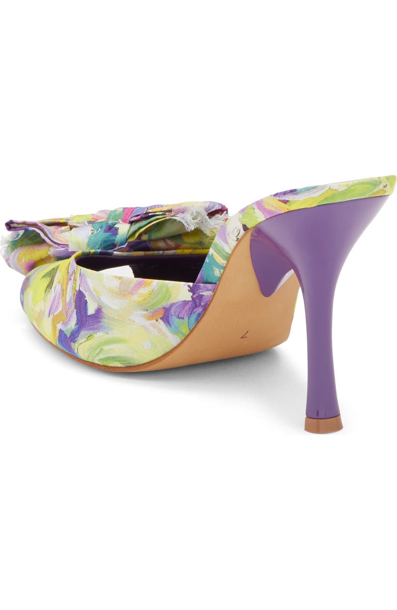 Jeffrey Campbell First Kiss Peep Toe Slide Sandal, Alternate, color, Purple Multi Floral