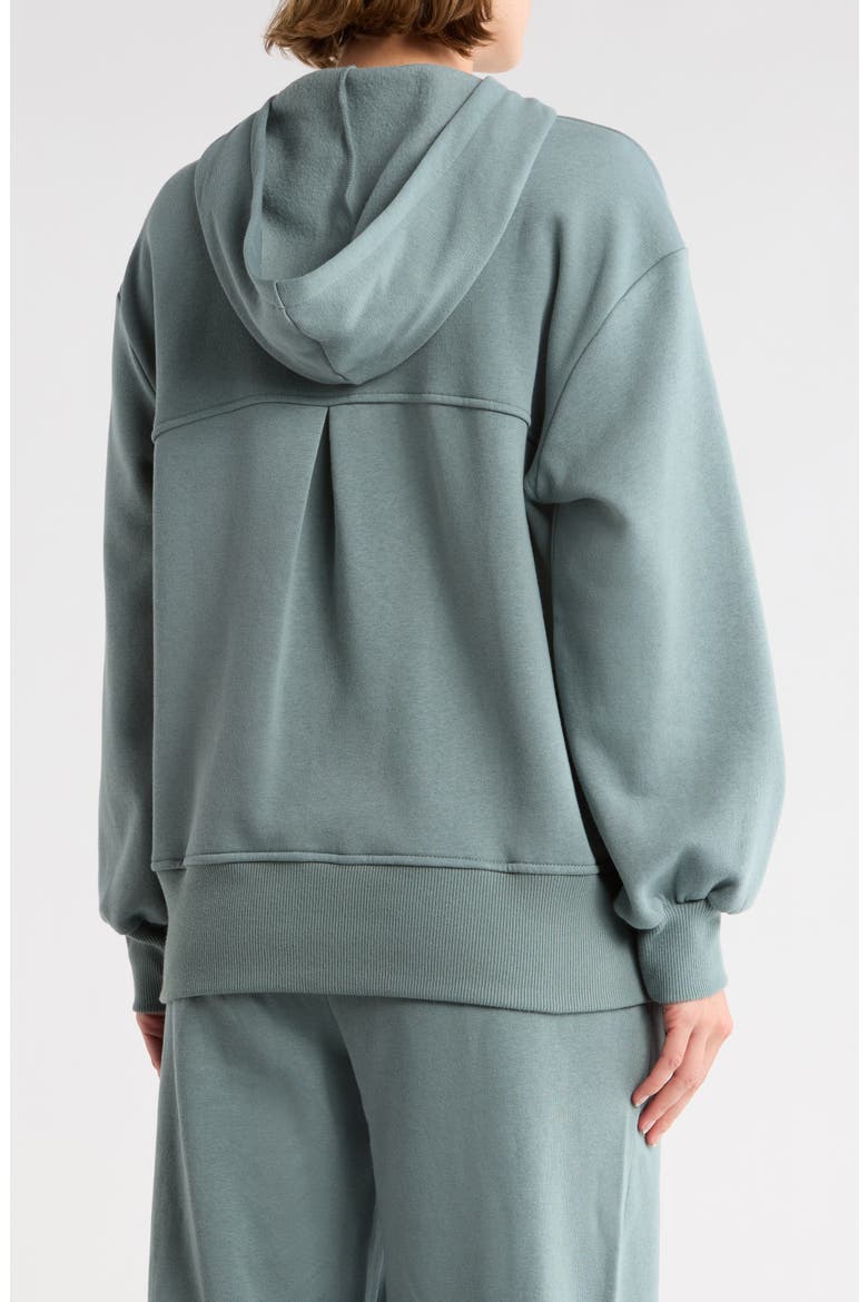 Feather Fleece Oversize Hoodie, Alternate, color, GREY THUNDER