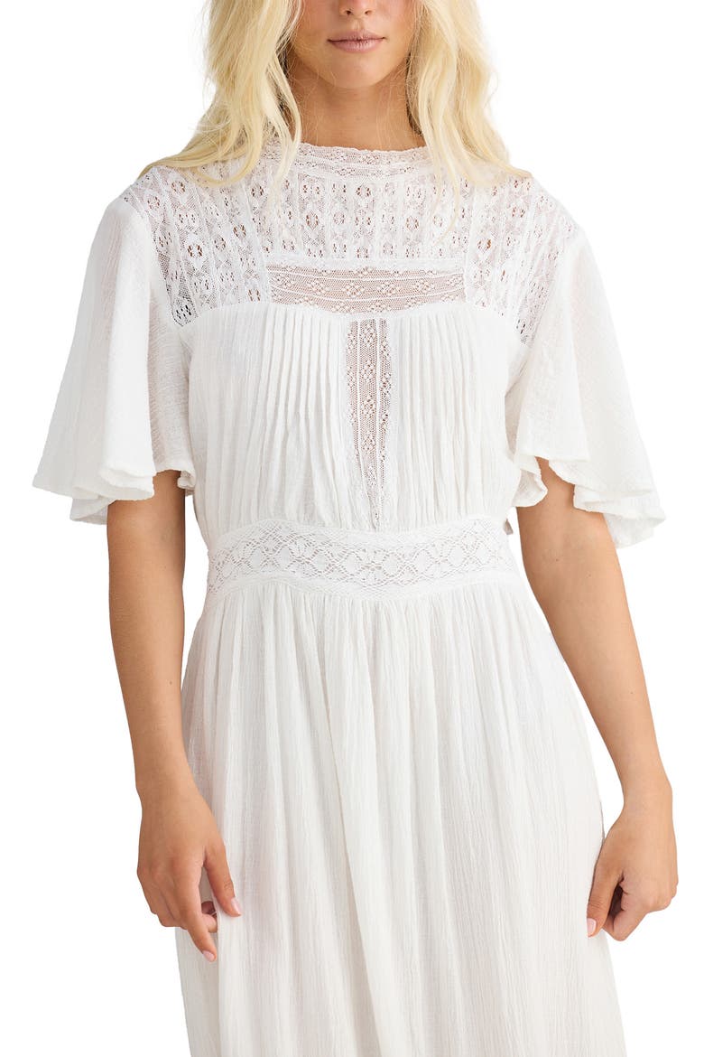 Romy Lace Maxi Dress, Alternate, color, WHITE