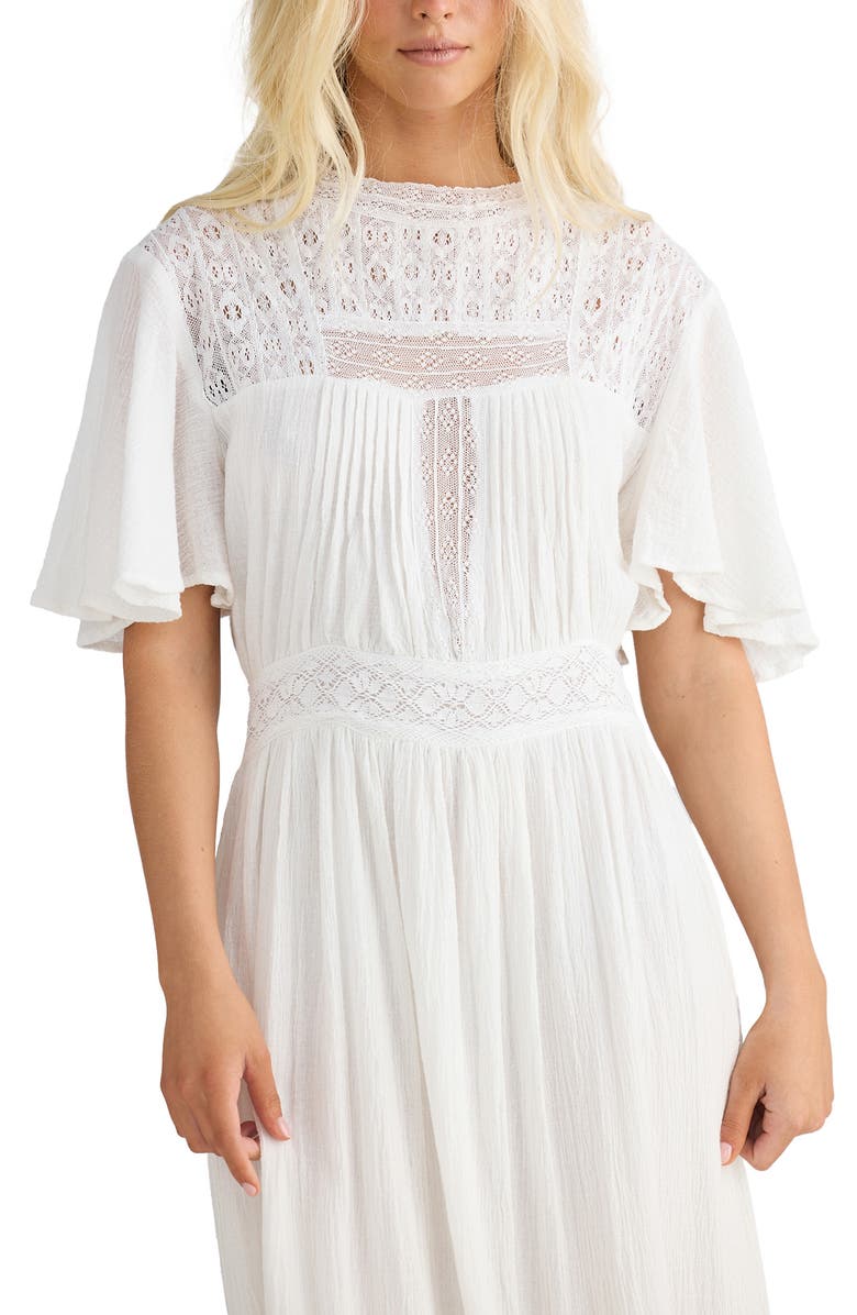 Talisman the Label Romy Lace Maxi Dress, Alternate, color, White