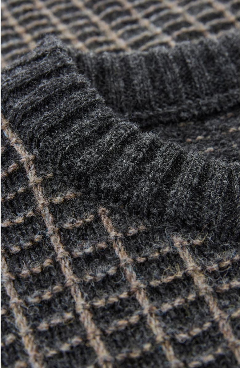 Celtic & Co. Cont Text Stitch Sweater, Alternate, color, Charcoal