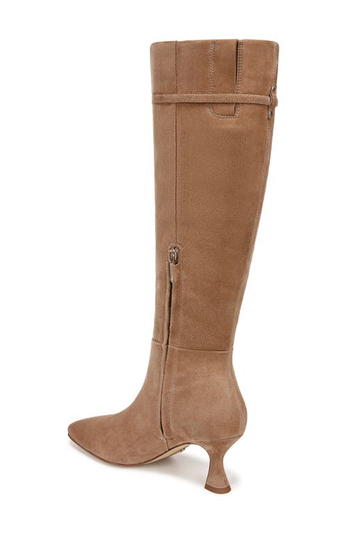 Sam Edelman Lyla Knee High Boot Almond Taupe Suede In Almond Taupe
