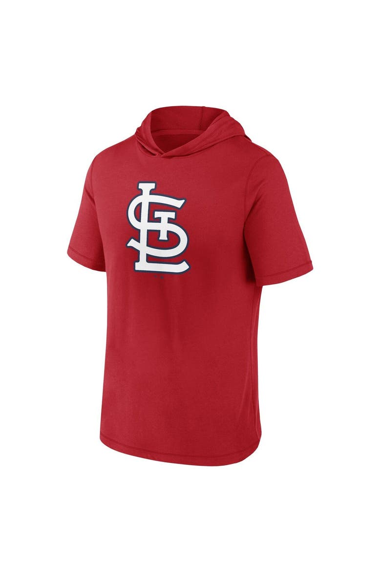 Men's Fanatics Branded Red St. Louis Cardinals Short Sleeve Hoodie T-Shirt, Alternate, color, Red