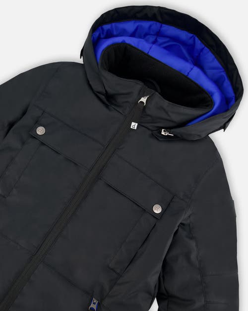 Deux Par Deux Solid One-piece Teknik Snowsuit In Black