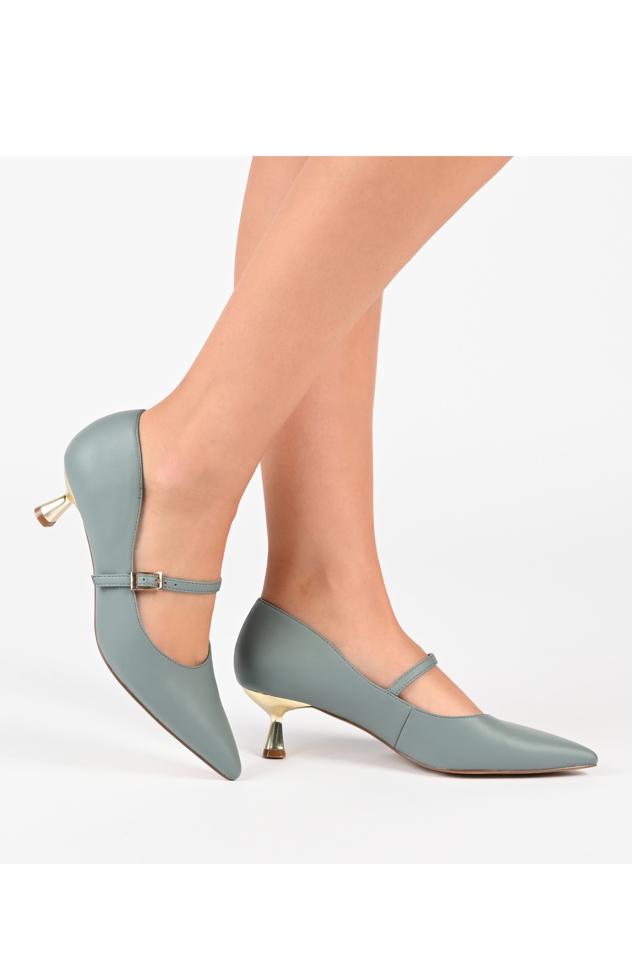 Journee Collection Manza Mary Jane Pump, Alternate, color, Blue
