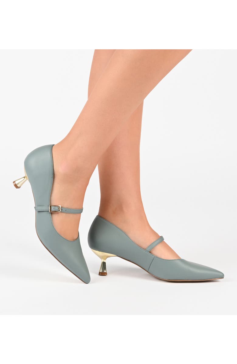 Journee Collection Manza Mary Jane Pump, Alternate, color, Blue