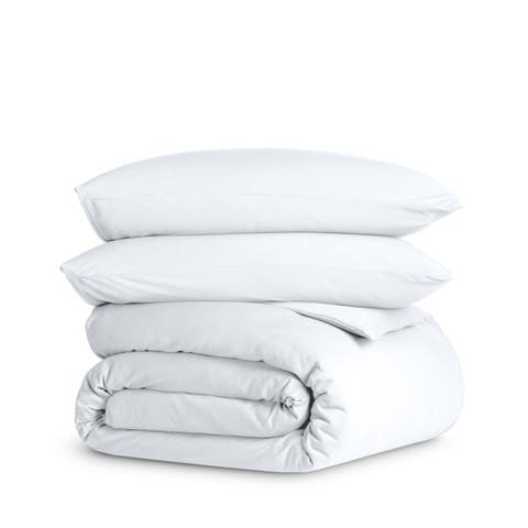 Organic Cotton Jersey Duvet Cover & Pillowcase Set