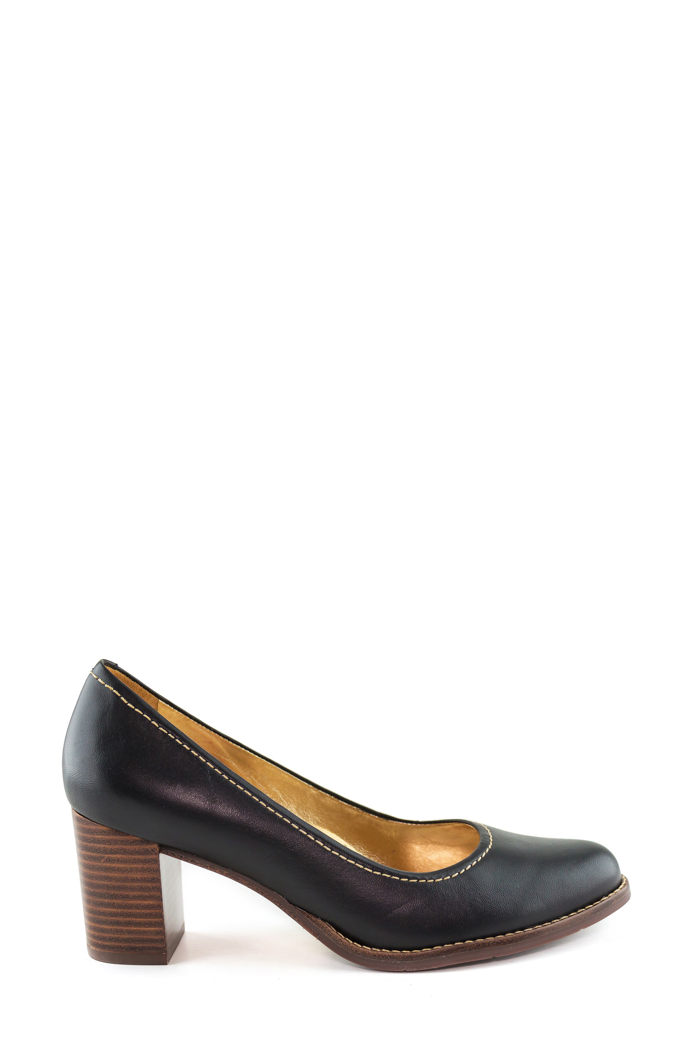Marc Joseph New York NYC Pump, Alternate, color, Black Leather