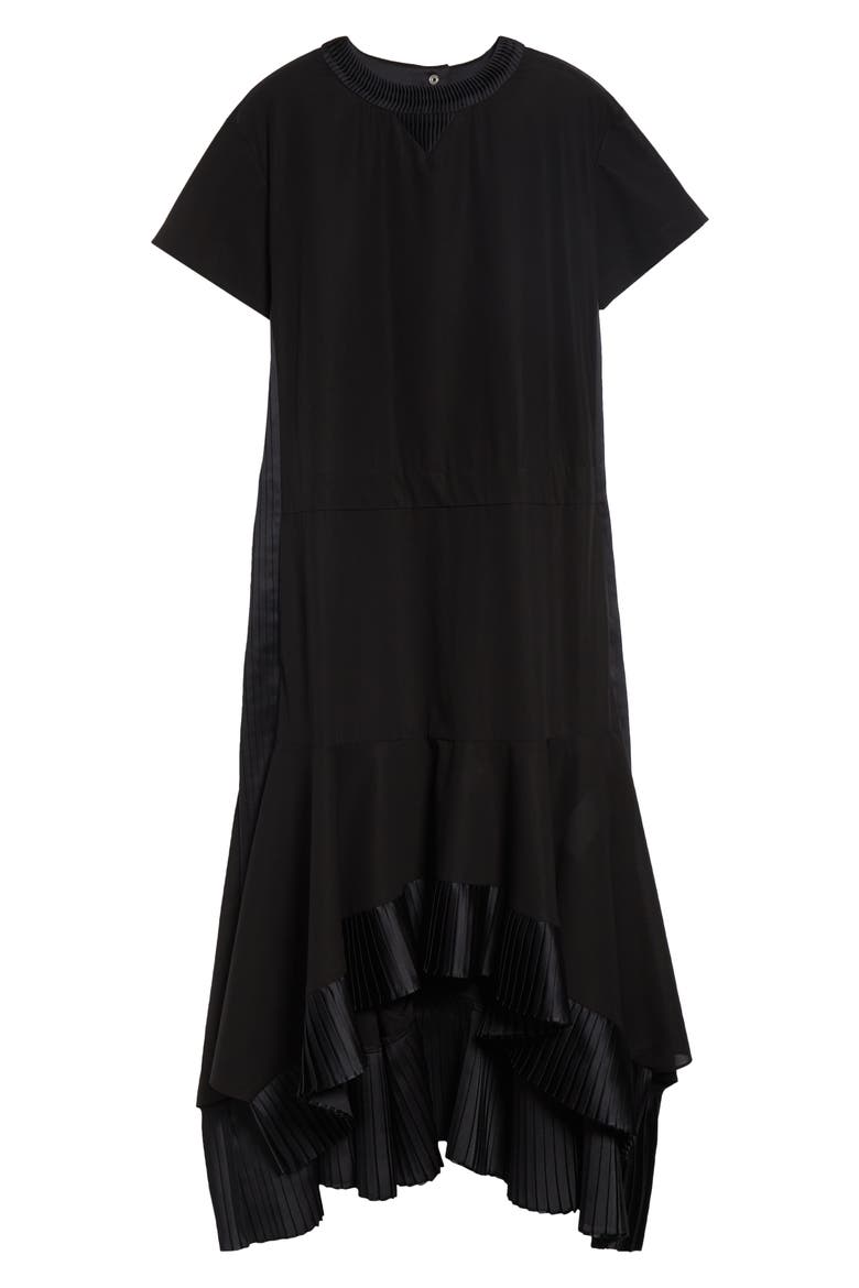 Cotton Broadcloth Dress, Alternate, color, BLACK