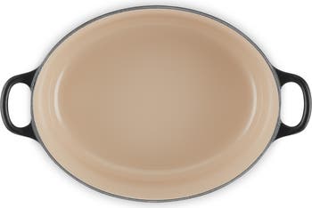 Traditional 4.5-Quart Enamel Cast Iron Oval Dutch Oven