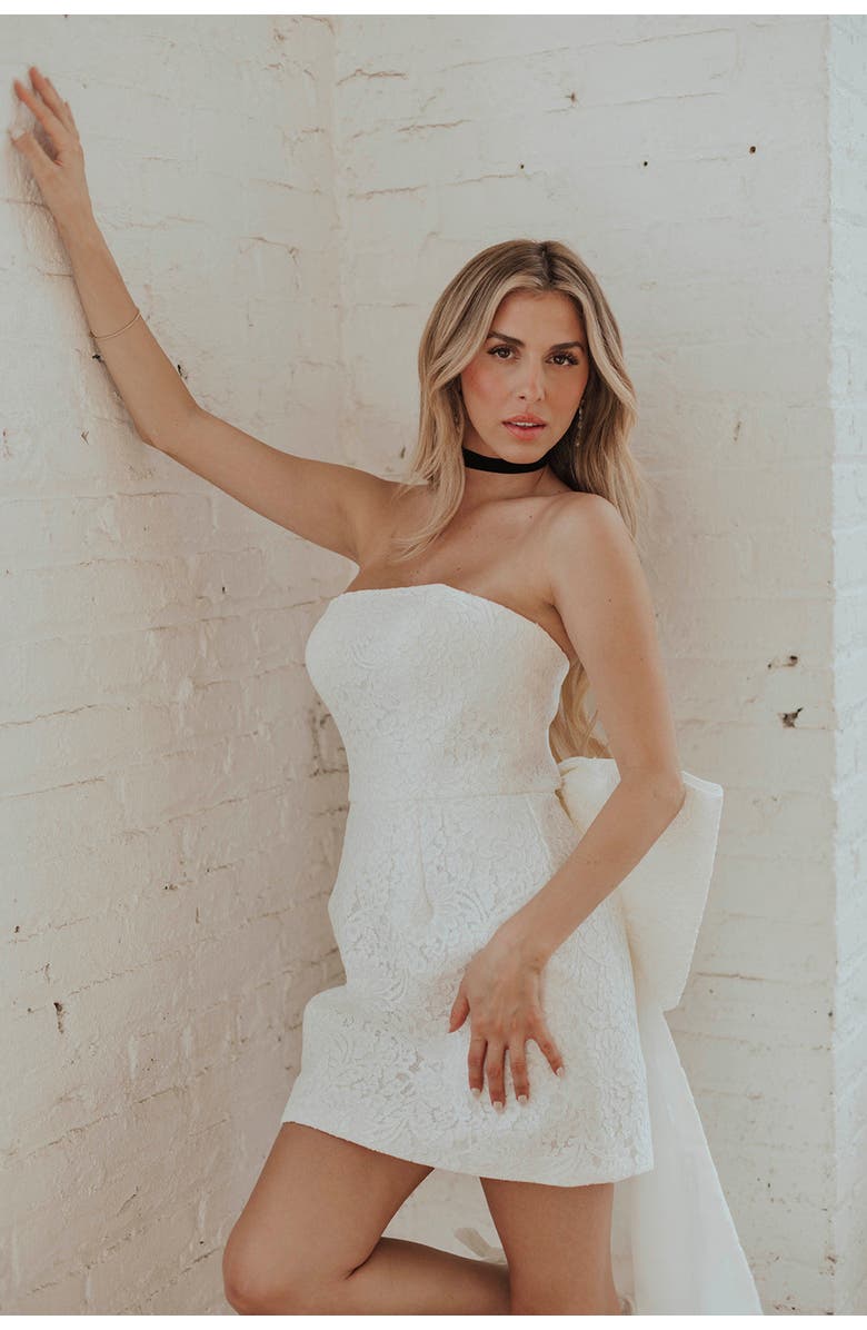 Untamed Petals Soho Mini Dress, Alternate, color, Ivory