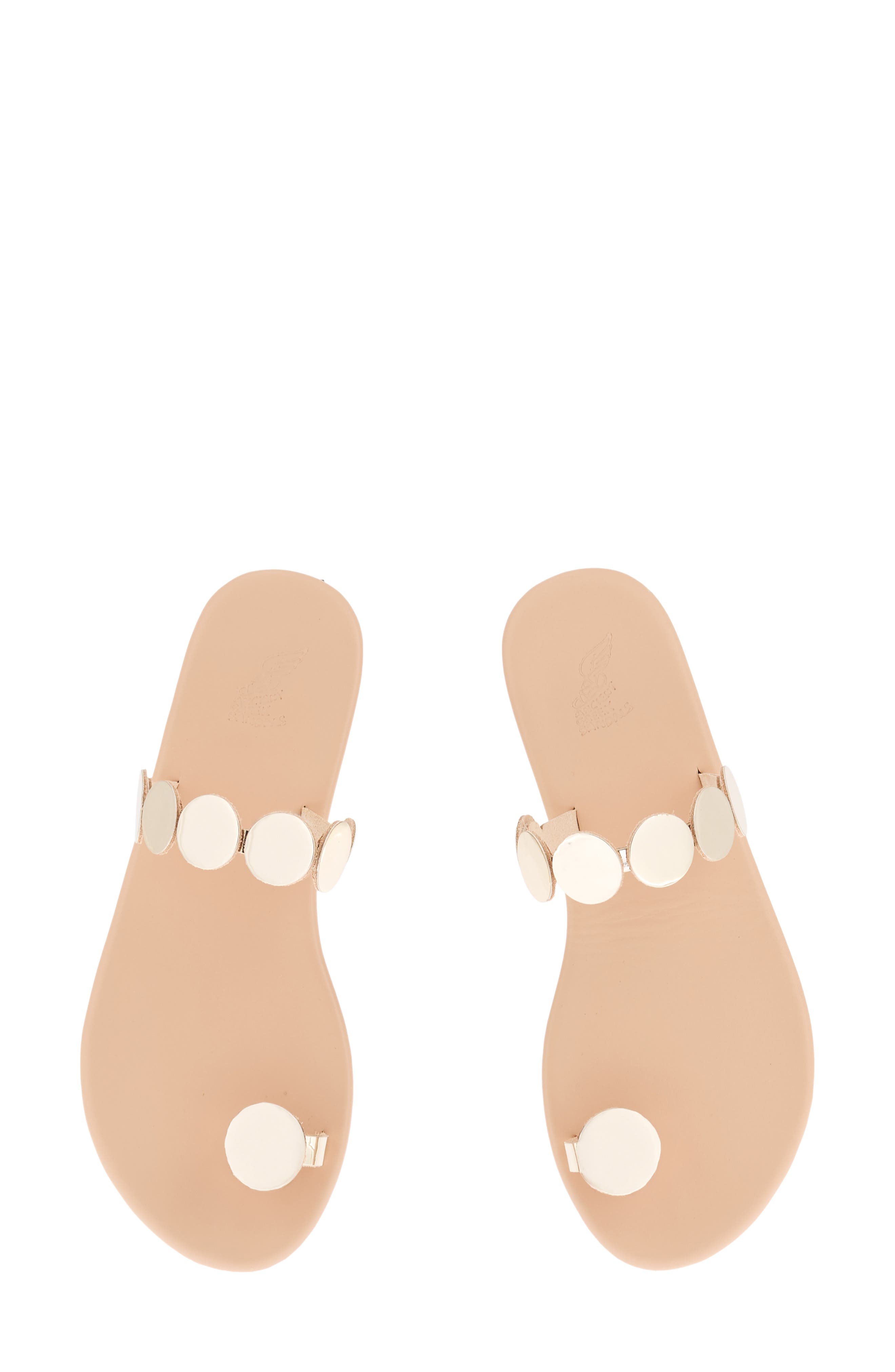 Ancient Greek Sandals Dirki Discs Sandal, Alternate, color, Gold