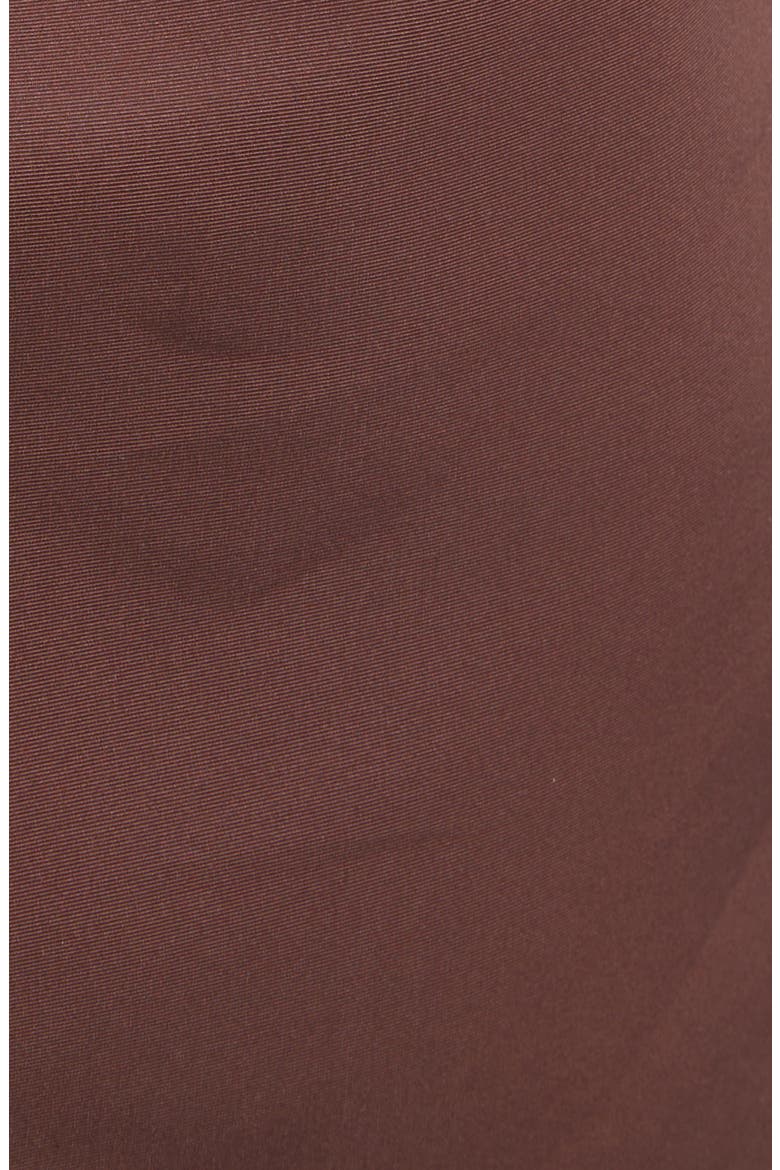 Chiné Cyclamen Pleated Satin Fit & Flare Dress, Alternate, color, WHITE/ MAHOGANY