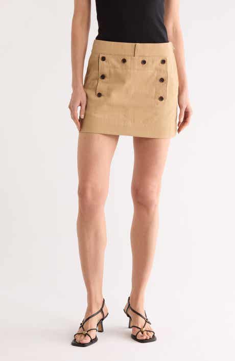 A.L.C. Elli Cotton & Linen Miniskirt