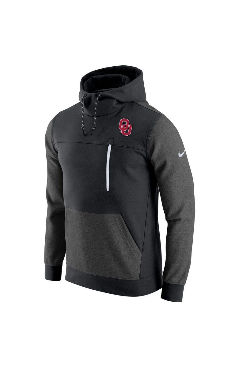 Nike Men's Nike Black Oklahoma Sooners AV-15 2.0 Slim Fit Pullover Hoodie, Alternate, color, Black